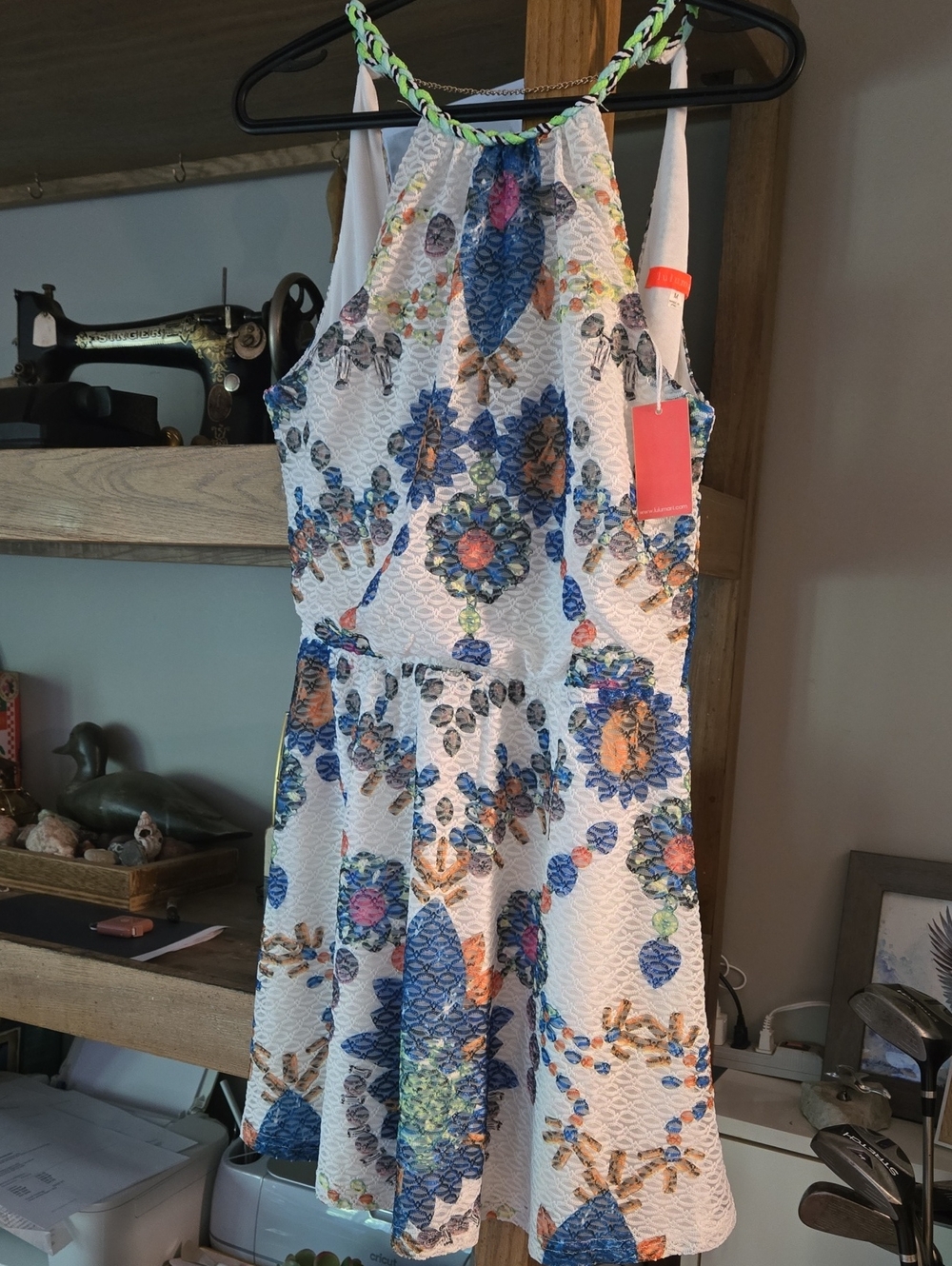 Lulumari White Halter Dress